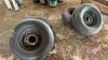 (4) Used 11L-15 tires on 6 bolt rims