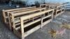 8ft x 2ft Wooden Walk Thru Sheep Feeder - 2