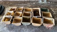 (16) Fibreglass water bowls