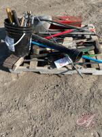 Sets of wrenches, sledge hammers, toolbox