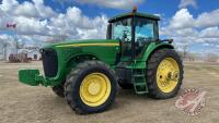 JD 8220 MFWD Tractor, S/N 032204
