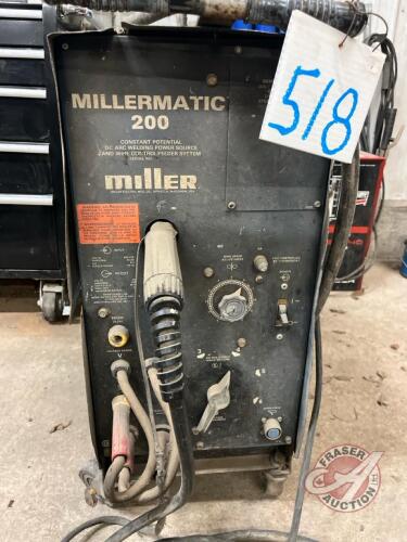 Millermatic 200 wire feed gas mig welder