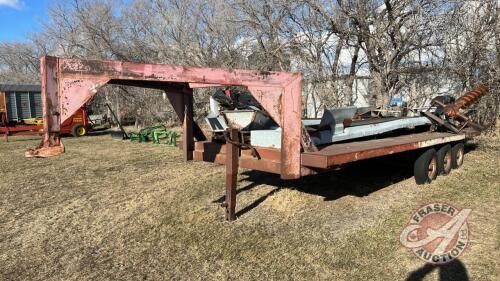 20’ Gooseneck Tri-Axle Flat Deck Trailer (***NO TOD***)