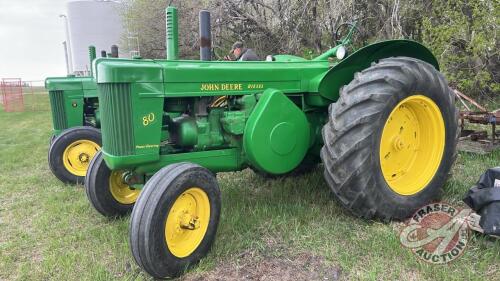 JD 80 Diesel Tractor, s/n 8003050