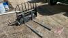 48” JD Worksite Pro pallet forks skid steer mount - 2