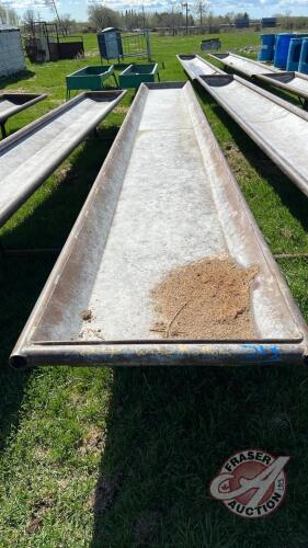 24’ Wide Bottom Metal Feed Trough