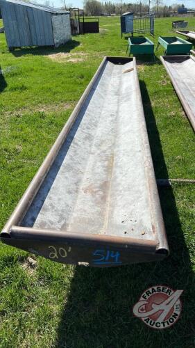 20’ Metal Feed Trough