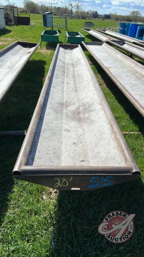 20’ Metal Feed Trough