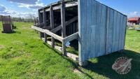 16’ Metal Clad Calf Shelter on Wooden Skids