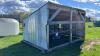 12’ Metal Clad Calf Shelter on Wooden Skids