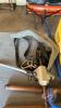 Calf puller, Sunbeam Stewart Clipmaster clippers, buddex rechargeable dehorners, Bal-Zac Burdizzos, hoof trimmer, and misc vet supplies - 2
