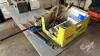 Calf puller, Sunbeam Stewart Clipmaster clippers, buddex rechargeable dehorners, Bal-Zac Burdizzos, hoof trimmer, and misc vet supplies - 8