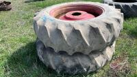 Used 18.4-38 rear tractor tire on 9-bolt rim