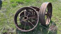 Antique steel wheel