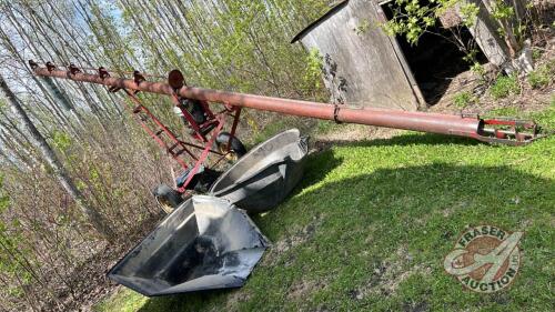 6” Versatile auger with 13hp Honda engine and 2 poly auger hoppers