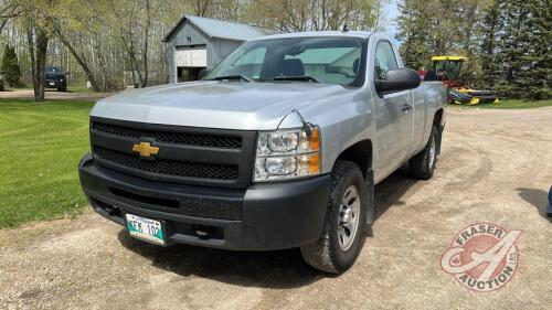 2012 Chevrolet Silverado 1500 WT 4x4 Regular cab 8’ box, VIN: 1GCNKPEX2CZ224952, Owner: Estate of John W Johnson/MJ Johnson, Exc, Seller: Fraser Auction_______________