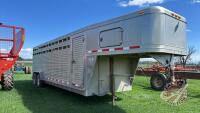 2001 24’ x 7’ Featherlite tandem axle aluminum stock trailer, VIN: 4FGL024231C042919, Owner: Estate of John W Johnson, Seller: Fraser Auction_______________