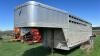2001 24&rsquo; x 7&rsquo; Featherlite tandem axle aluminum stock trailer, VIN: 4FGL024231C042919, Owner: Estate of John W Johnson, Seller: Fraser Auction_______________ - 2