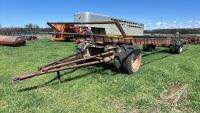 34’ x 10’ steel frame bale trailer with s/a converter dolly