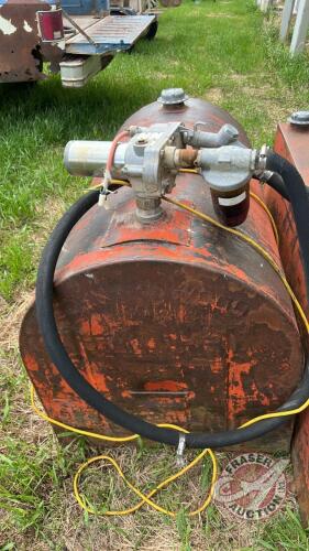 John Wood skid tank with 12-volt pump