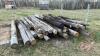 Various poles/posts upto 10’ length (35 pieces)