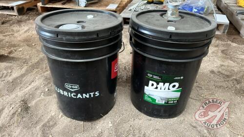 Co-op DMO 15W-40 Oil (1 new pail)(1 approx 1/2 pail)