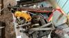 Jack-all(x2), trailer jack(x2), pins, snipe bar, slow moving signs, bin anchor, pvc fittings, and misc - 3