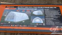 TMG-ST2031P: 20'x30' Arch Wall Peak Ceiling Storage Shelter, F37