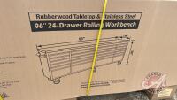 TMG-WB9624S: 96" 24-Drawer Rolling Workbench, F37