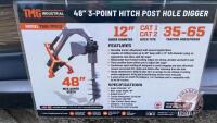 TMG-TPD12: 48" 3-Point Hitch Post Hole Digger, F37