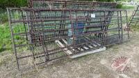 (1) x 14' and (2) x 11' Gates w/wire mesh, F35