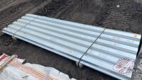 Approx 12 pcs of 126" tin, Color: Galvanized, F42 We are NOT RESPONSIBLE for errors in descriptions