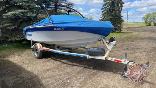 18' Invader boat w/ 1985 Calkins utility trailer, VIN: FS847984, F65, Owner: Brett J Fairbairn, Seller: Fraser Auction _______________ **Keys, TOD & Manual - Office** PST# 357140-8