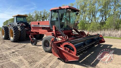 CaseIH 8820 Swather/Tractor w/ 16' CaseIH hay header, (no crimper head), S/N CFH0049325, F34 **Keys - Office** **Parts & Manual - Office Shed**