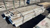 Lot of Live Edge/Rough cut lumber: Poplar approx lengths up to 105", F73