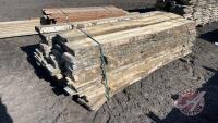 Lot of Live Edge/Rough cut lumber: Poplar approx lengths up to 100", F73