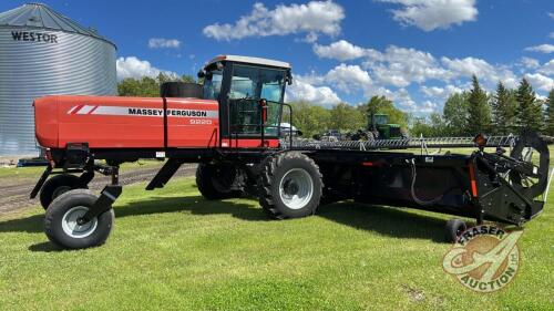 MF 9220 swather with 30' 5200 Series header, s/n9220HP08200