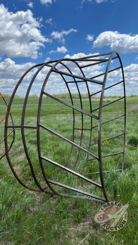 Standard round bale feed ring