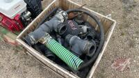 Crate of misc 3" Banjo fittings, F103