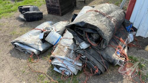 Hay stack tarps and straps