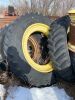 *(2) 420/80R46 Good Year tires on JD row crop dual rims