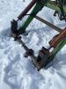 Allied loader w/shop built quick attach attachment mounts - 3