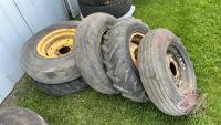 Assorted imp tires and rims