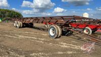 10'x50' Homemade T/A bale wagon, F138