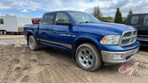 2011 Dodge Ram 1500 Laramie Crew Cab truck, SAFETIED, 322,755 showing, VIN: 1D7RV1CT6BS594157, F150, Owner: Gary J King, Seller: Fraser Auction _________________________**Keys, TOD & Safety - Office**