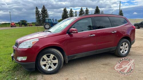 2012 Chevrolet Traverse LT, 322,631 showing, VIN: 1GNKVGED3CJ267931, F111, Owner: Lonnie D Studer, Seller: Fraser Auction _____________________ ** Keys & TOD - Office**