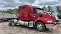 2012 Mack CXU613 highway truck, SAFETIED, 1,228,661 showing, VIN: 1M1AW07Y5CM022815, F98, Owner: ASC Agri Ltd., Seller: Fraser Auction _____________________ **Keys, TOD, Safety & Manual - Office**