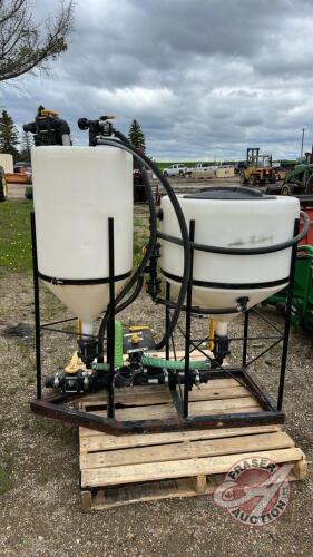 F/S Manufacturing twin tank chemical mix system, F152