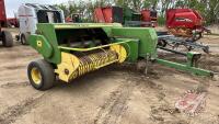 JD 346 sqr baler, F154