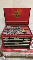 26" 12 drawer top chest tool box, with contents, F130